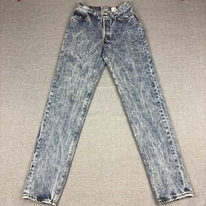 Vintage 80s Levi's 501 17501 USA Made Acid Wash Button Fly Jeans Womens 9 26x32